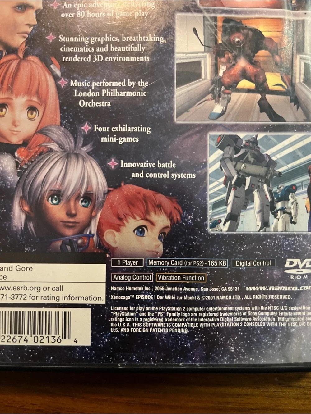 Xenosaga Episode I: Der Wille zur Macht for the PlayStation 2 PS2 No Manual